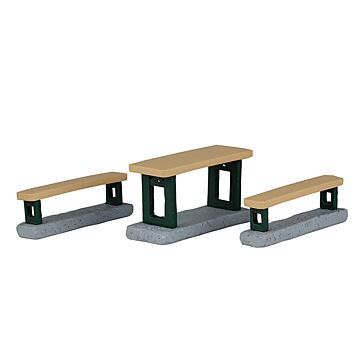 Lemax Picnic Benches Set mit 3 Stück