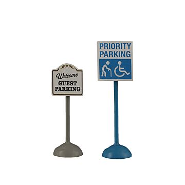 Lemax Parking Signs Set mit 2 Stück