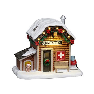 Lemax Ski Patrol Summit Station AC adaptable (Adapter nicht enthalten)