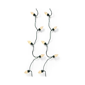 LED Vintage Lichterkette XL Weichgold 9,8 m 50 LED - Lumineo