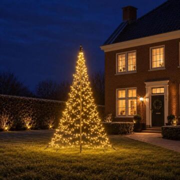 Fahnenmast-Weihnachtsbaum Standard 480 LED warmweiß inkl. Mast 300 cm - Fairybell