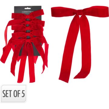 Schleifen Set 5 Stück 29 cm Rot Schleifen Set 5 Stück 29 cm Rot