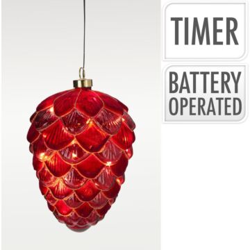 Tannenzapfen Twinkel LED Grün 22 cm Tannenzapfen Twinkel LED Grün 22 cm