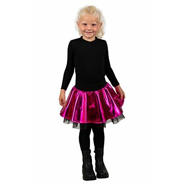Tellerrock in Metallic-Rosa