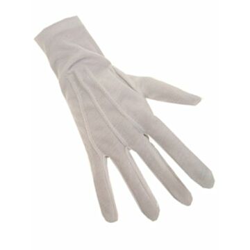 Handschuhe Baumwolle kurz weiß 