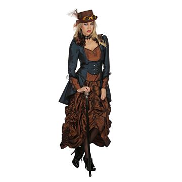 Steampunk blaues Kleid 