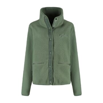 Sherpa-Fleecejacke Sabrina Hellgrün - Kjelvik