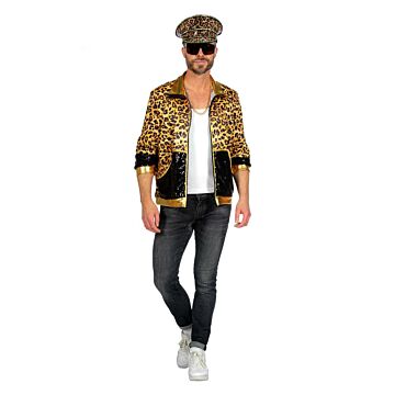 Trainingsjacke mit Leopardenmuster 