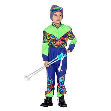 Retro-Skianzug mit 80er-Jahre-Print 