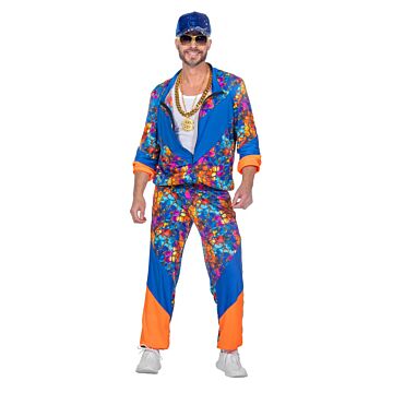 Trainingsanzug blau/orange 