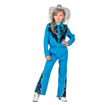 Glamouröses Western-Mädchen blau 