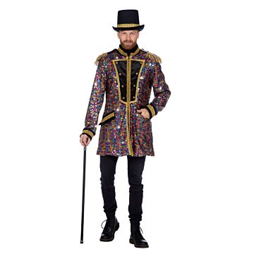 Luxuriöse Jacke mit bunten Pailletten 