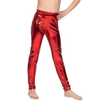 Leggings metallisch rot 