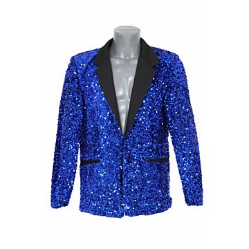 Jacke Pailletten colbert Herren Blau