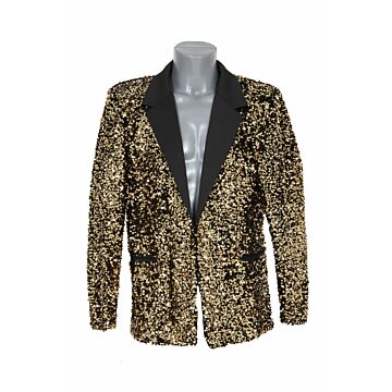 Jacke Pailletten colbert Herren Gold