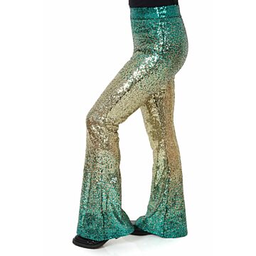 Schlag Hose green/gold