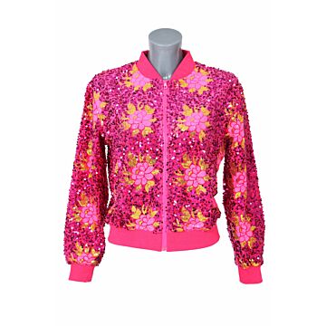Jacke flower Pailletten